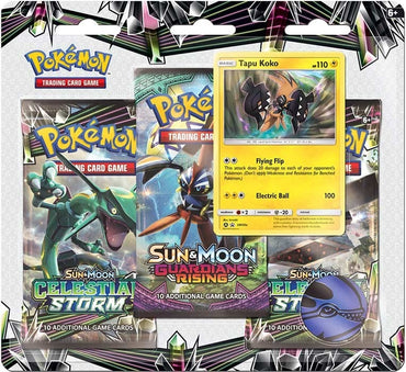 Celestial Storm 3 Pack Booster Blister [Tapu Koko] [SM - Celestial Storm]