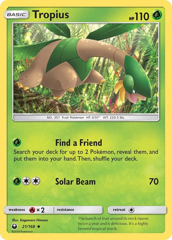Image for Tropius (21/168) - Pokemon