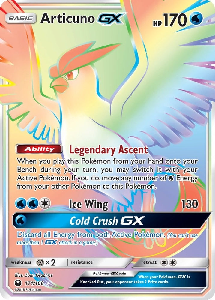 Image for Articuno GX (Secret) (171/168) [SM - Celestial Storm]