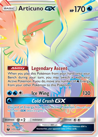 Image for Articuno GX (Secret) (171/168) [SM - Celestial Storm]