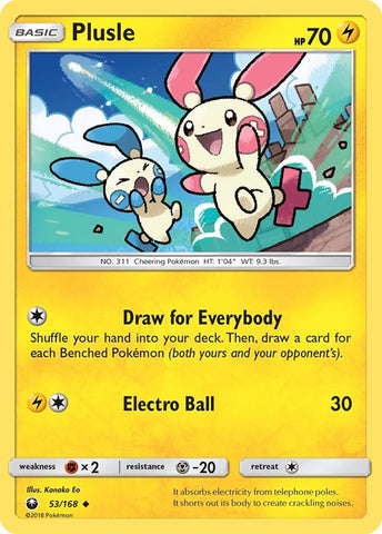 Image for Plusle (53/168) - Pokemon