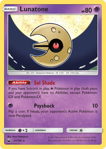 Image for Lunatone (61/168) [SM - Celestial Storm]