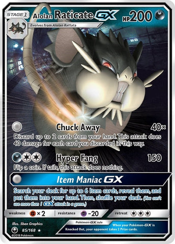 Image for Alolan Raticate GX (85/168) [SM - Celestial Storm]