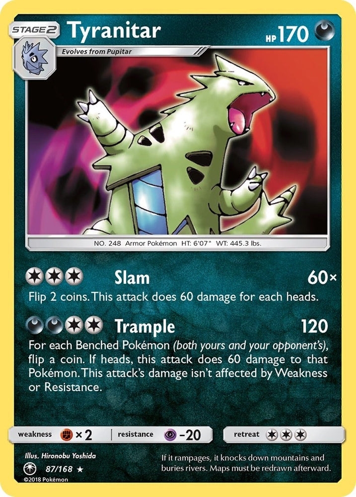 Image for Tyranitar (87/168) [SM - Celestial Storm]