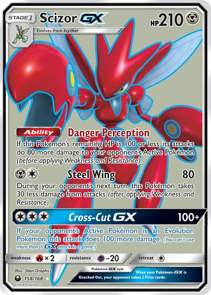 Image for Scizor GX (Full Art) (158/168) [SM - Celestial Storm]