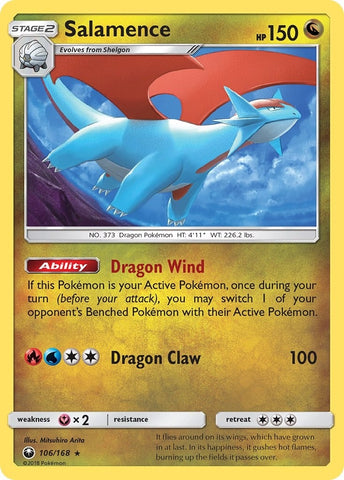 Image for Salamence (106/168) - Pokemon