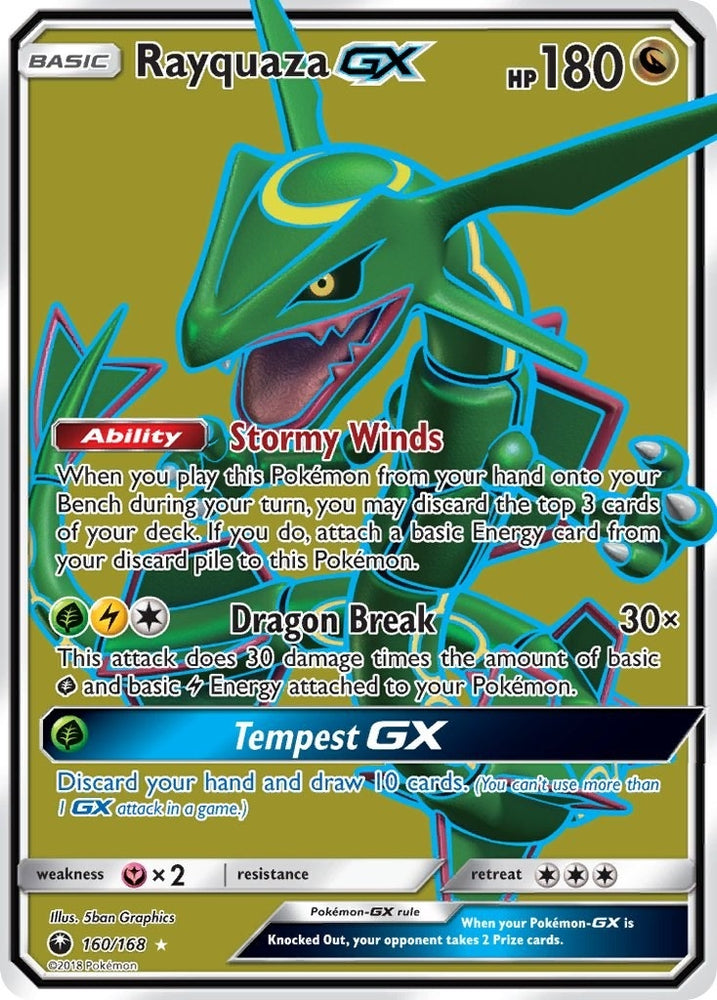 Image for Rayquaza GX (Full Art) (160/168) [SM - Celestial Storm]