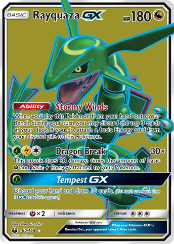 Image for Rayquaza GX (Full Art) (160/168) [SM - Celestial Storm]