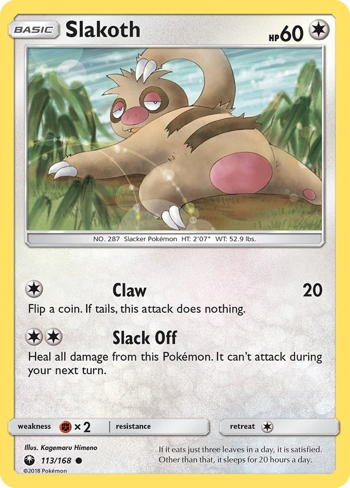 Image for Slakoth (113/168) - Pokemon
