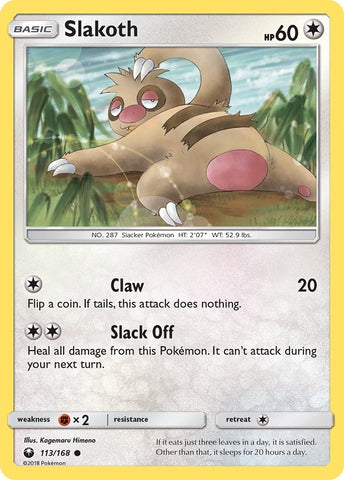 Image for Slakoth (113/168) - Pokemon