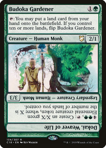 Image for Budoka Gardener // Dokai, Weaver of Life (134) [Commander 2018]