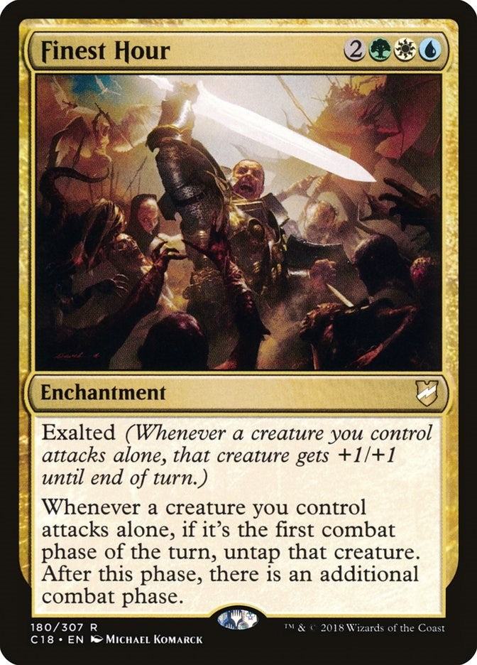 Image for Finest Hour (180) [Commander 2018]