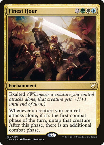 Image for Finest Hour (180) [Commander 2018]