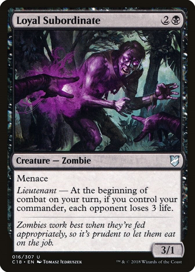 Image for Loyal Subordinate (16) [Commander 2018]
