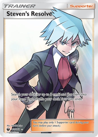Image for Steven's Resolve (Full Art) (165/168) [SM - Celestial Storm]