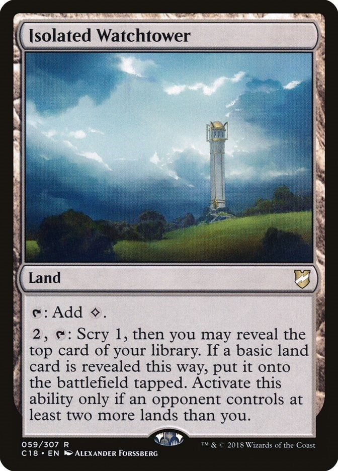 Image for Isolated Watchtower (59) [Commander 2018]