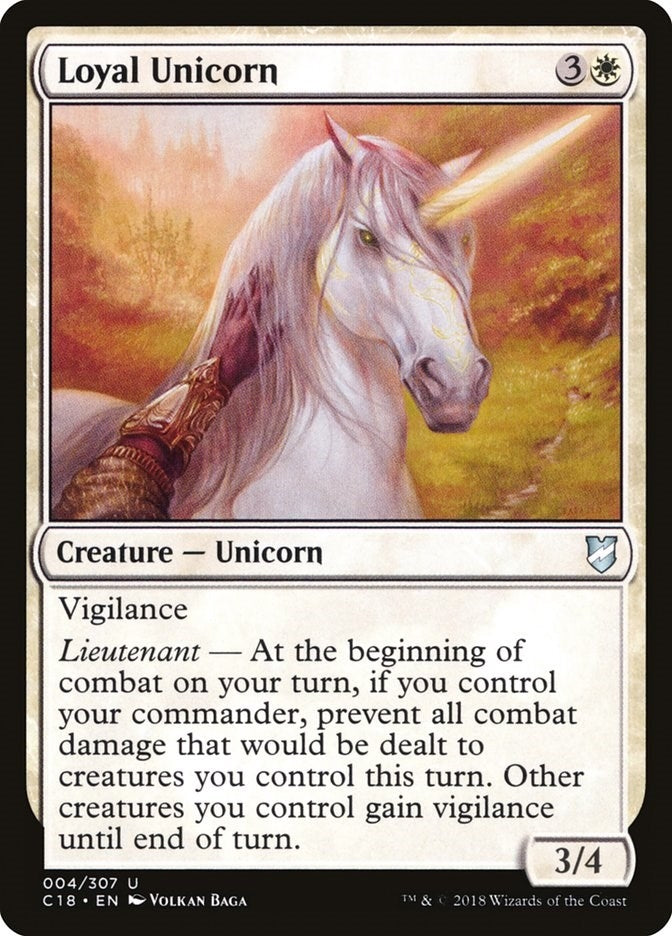 Image for Loyal Unicorn (4) [Commander 2018]