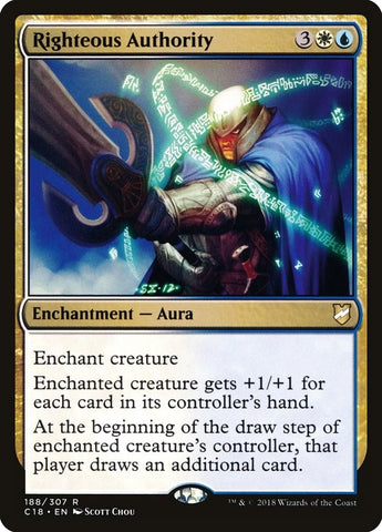 Image for Righteous Authority (188) [Commander 2018]