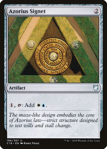 Image for Azorius Signet (196) [Commander 2018]