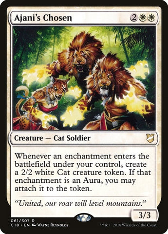 Image for Ajani's Chosen (61) [Commander 2018]