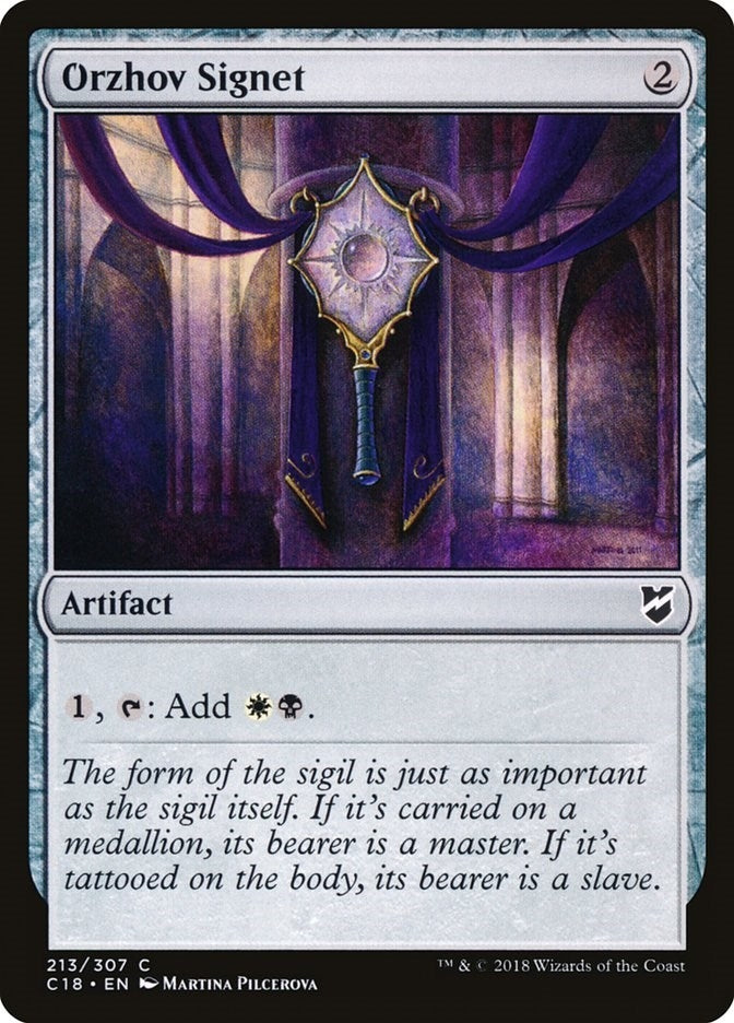Image for Orzhov Signet (213) [Commander 2018]
