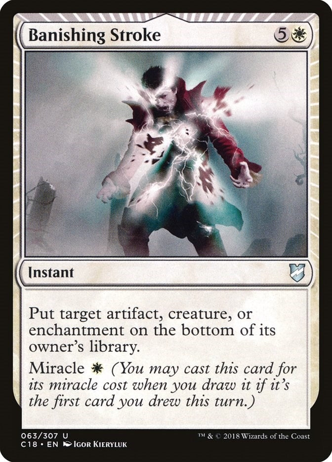 Image for Banishing Stroke (63) [Commander 2018]
