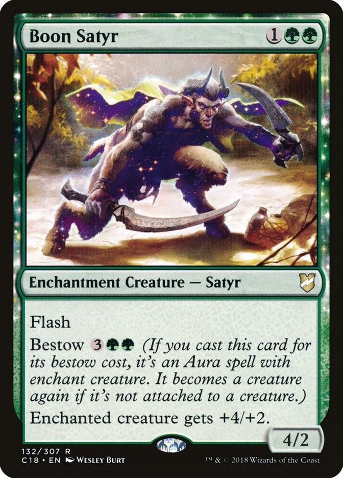 Image for Boon Satyr (132) [Commander 2018]