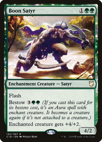 Image for Boon Satyr (132) [Commander 2018]