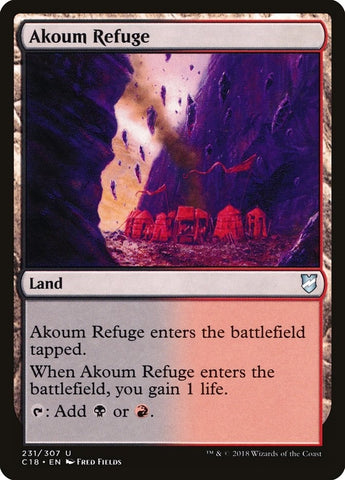 Image for Akoum Refuge (231) [Commander 2018]