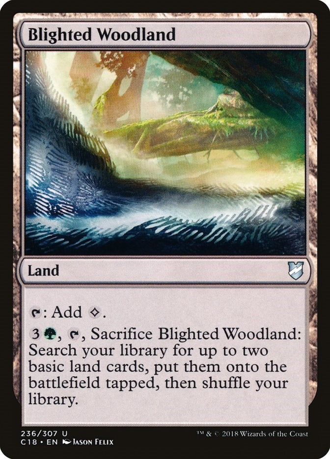 Image for Blighted Woodland (236) [Commander 2018]