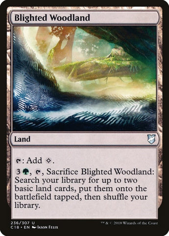 Image for Blighted Woodland (236) [Commander 2018]