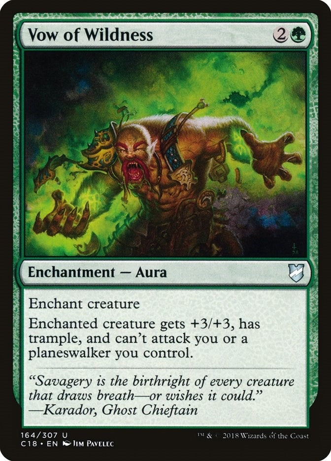 Image for Vow of Wildness (164) [Commander 2018]