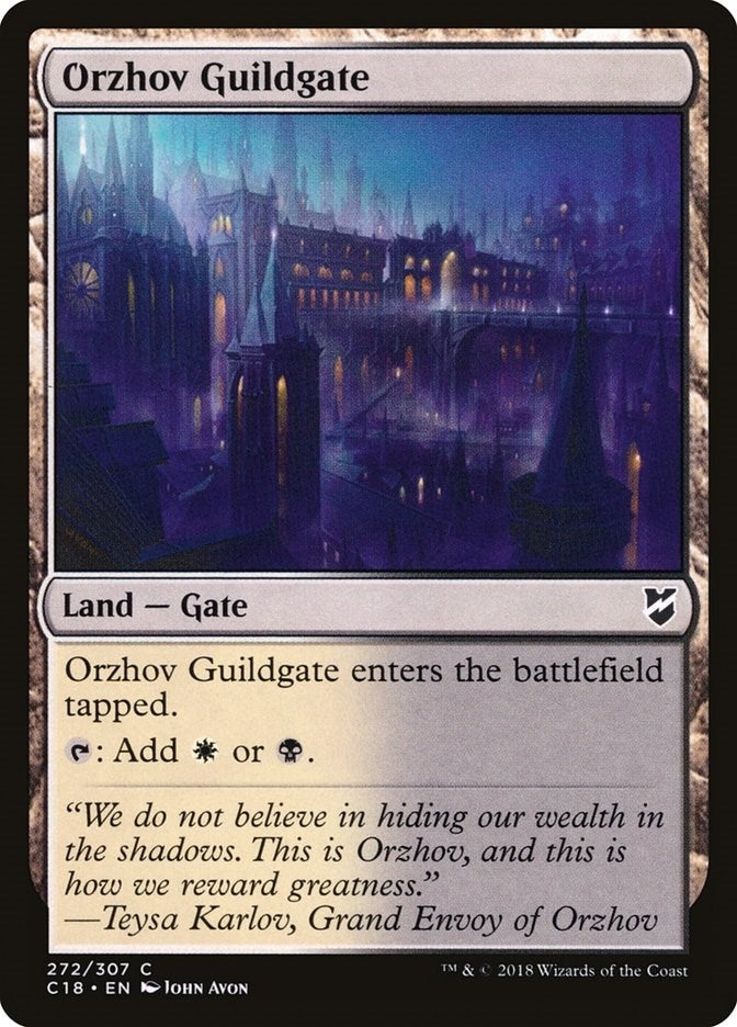 Image for Orzhov Guildgate (272) [Commander 2018]