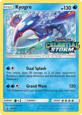 Image for Kyogre - SM129 (Prerelease) (SM129) [SM Promos]