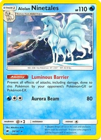 Image for Alolan Ninetales (028/147) [Deck Exclusives]