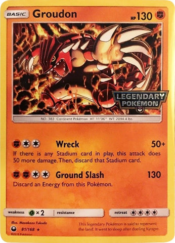 Groudon - 81/168 (Cosmos Holo) (Gamestop Promo) (081/168) (Miscellaneous Cards & Products)