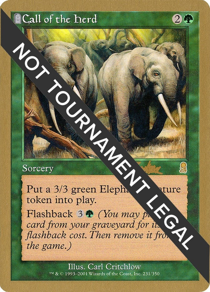 Image for Call of the Herd - 2002 Brian Kibler (ODY) [World Championship Decks]