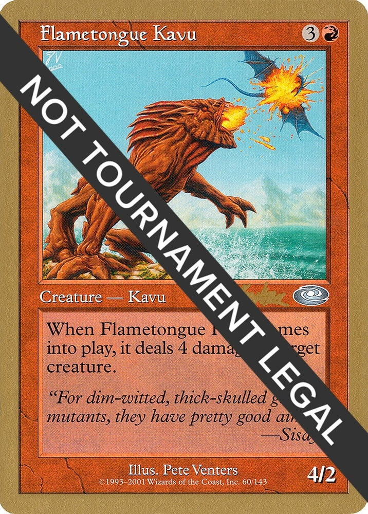 Image for Flametongue Kavu - 2002 Brian Kibler (PLS) [World Championship Decks]