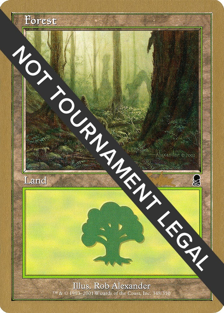 Image for Forest (348) - 2002 Brian Kibler (ODY) [World Championship Decks]