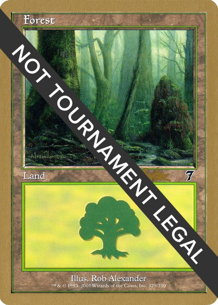 Image for Forest (329) - 2002 Brian Kibler (7ED) [World Championship Decks]