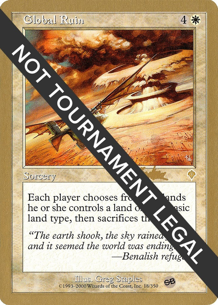 Image for Global Ruin - 2002 Brian Kibler (INV) (SB) [World Championship Decks]