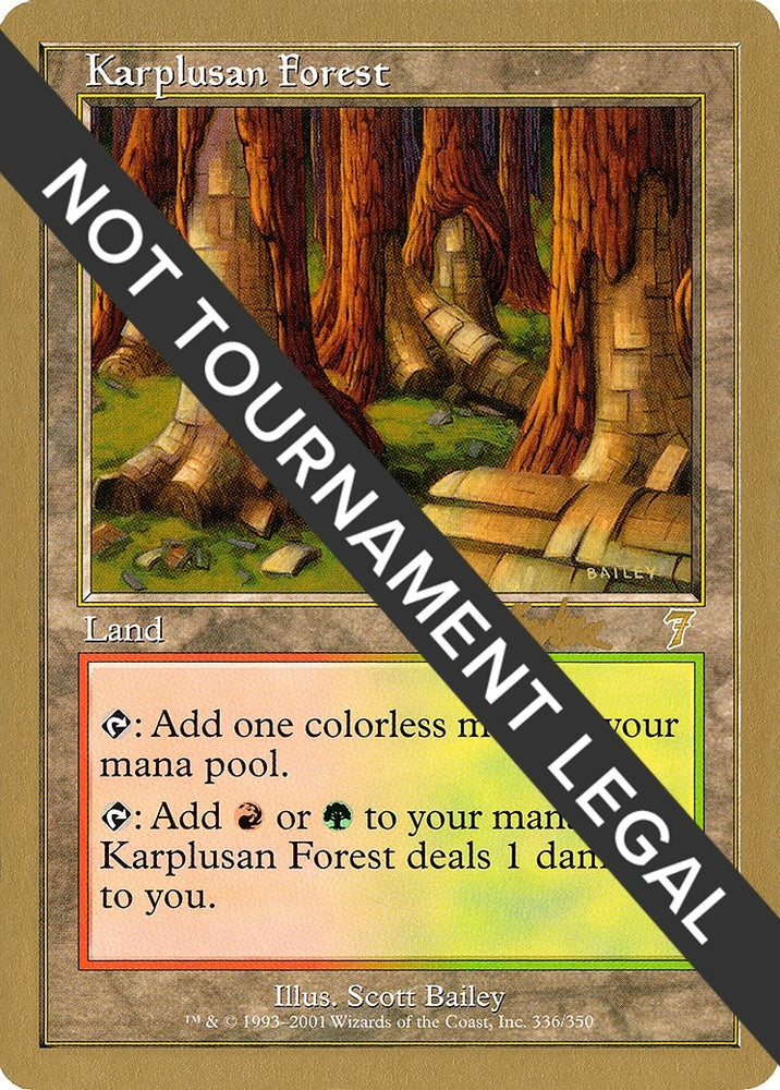 Image for Karplusan Forest - 2002 Brian Kibler (7ED) [World Championship Decks]