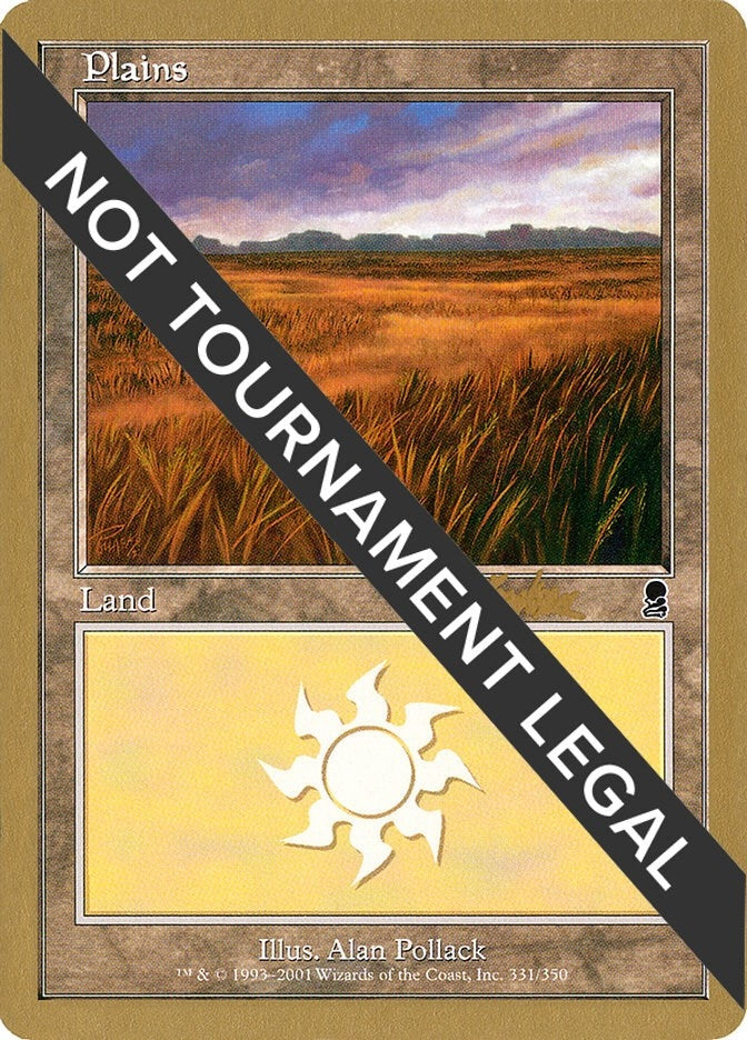 Image for Plains (331) - 2002 Brian Kibler (ODY) - Magic: The Gathering