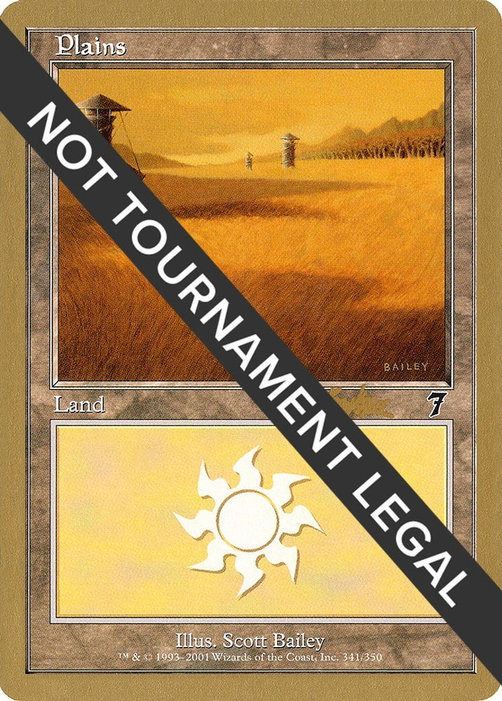 Image for Plains (341) - 2002 Brian Kibler (7ED) [World Championship Decks]