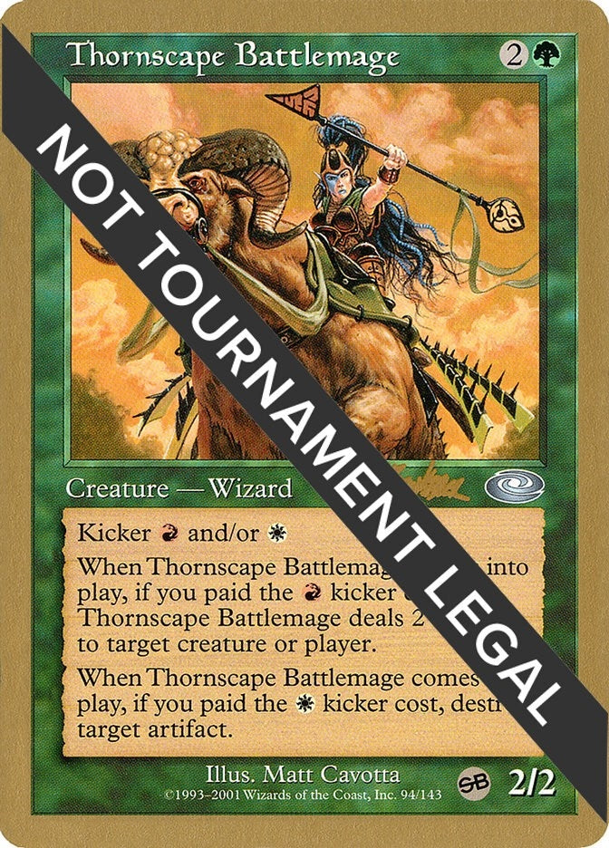 Image for Thornscape Battlemage - 2002 Brian Kibler (PLS) (SB) - Magic: The Gathering