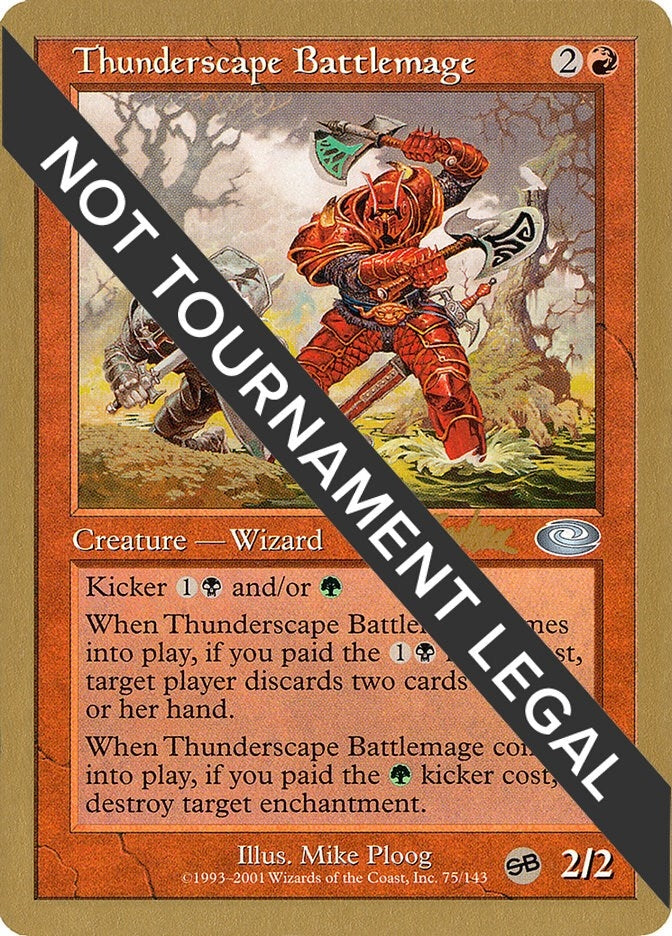Image for Thunderscape Battlemage - 2002 Brian Kibler (PLS) (SB) - Magic: The Gathering