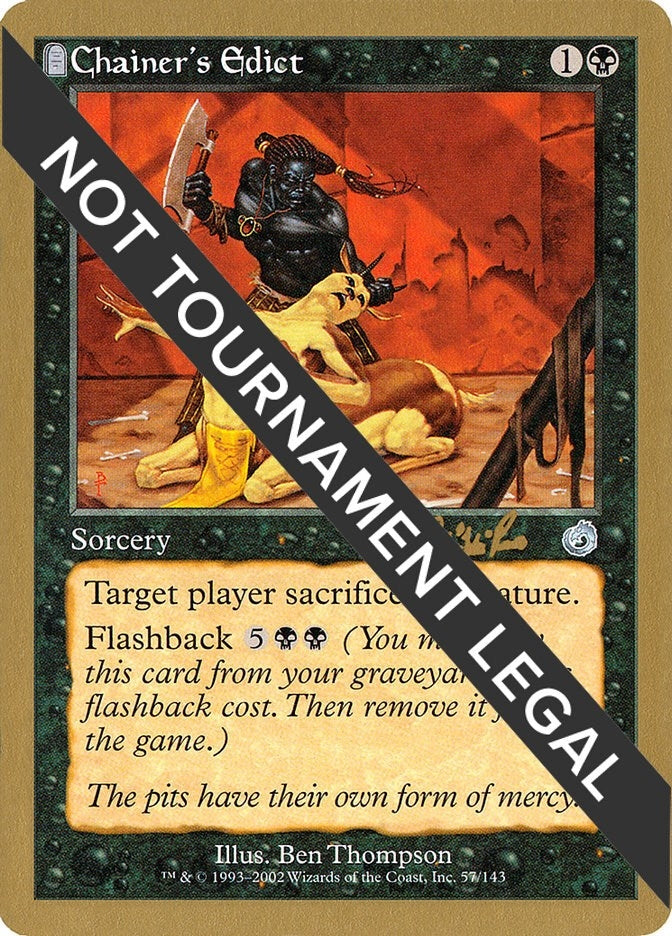 Image for Chainer's Edict - 2002 Carlos Romao (TOR) [World Championship Decks]