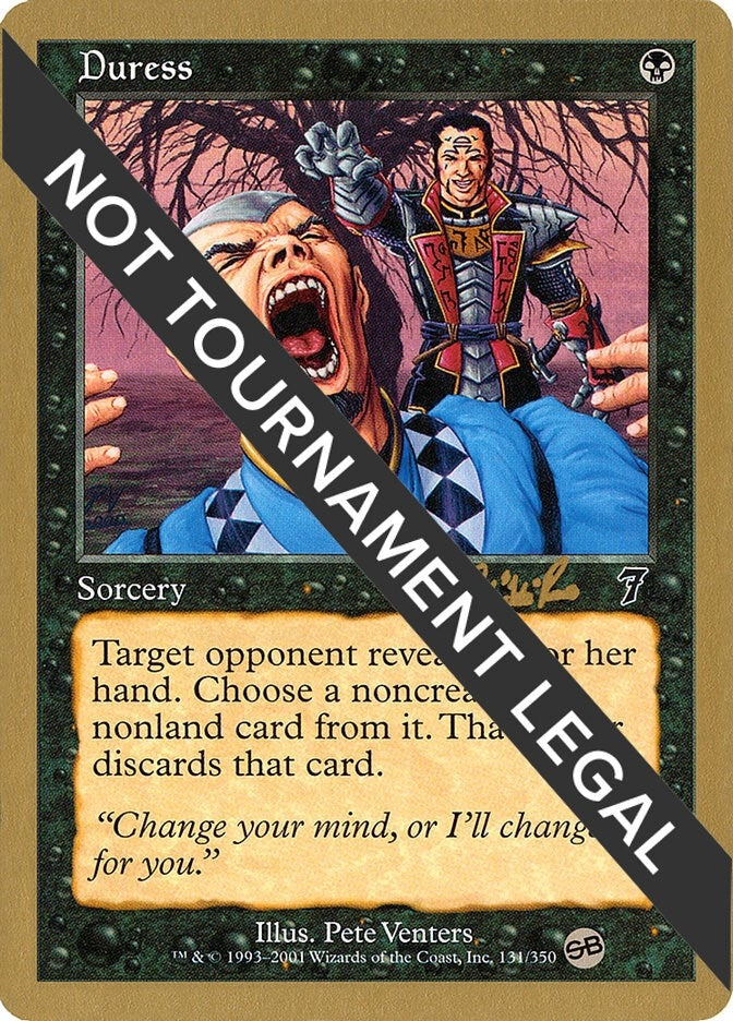 Image for Duress - 2002 Carlos Romao (7ED) (SB) [World Championship Decks]