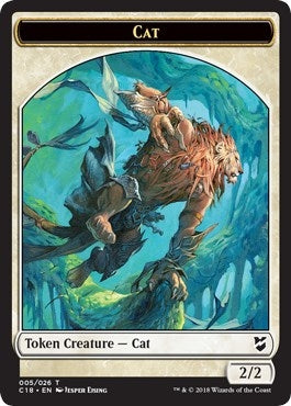Image for Cat // Soldier Double-Sided Token (5 // 6) [Commander 2018]
