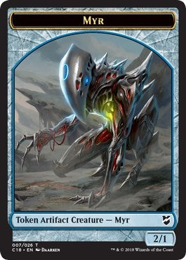 Image for Myr (007) // Construct (020) Double-Sided Token (7 // 20) [Commander 2018]